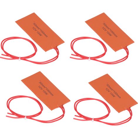 Flexible Silikon-Heizmatten für elektrische Heizdecken und Ölfässer (12 V, 15 W) (1/5)