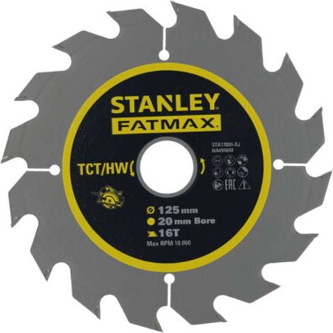 Stanley - Hoja de sierra para madera 125x20 mm, 16 dientes STA17000-XJ (1/2)
