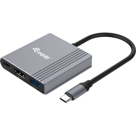 equip 133488 adaptateur graphique USB noir gris HDMI