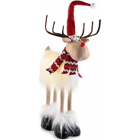 Renna Natalizia Gigante Luminosa per Casa, Vetrine, Negozi Altezza 78 Cm (1/4)