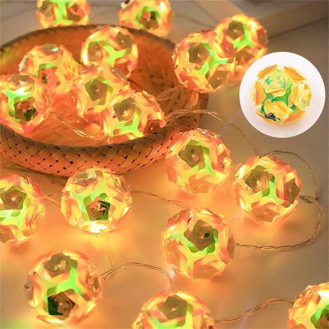 Guirlande Lumineuse LED - 10 Ampoules - Fil de Cuivre Souple - Décoration Intérieure et Extérieure - Multicolore - 180 cm (1/4)