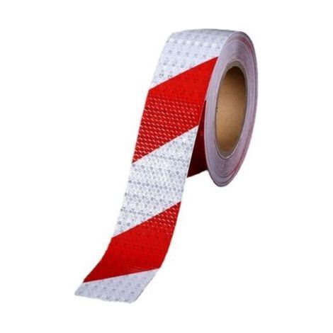 1 x ruban d'avertissement de circulation réfléchissant rouge, 5 cm x 25 m (1/5)