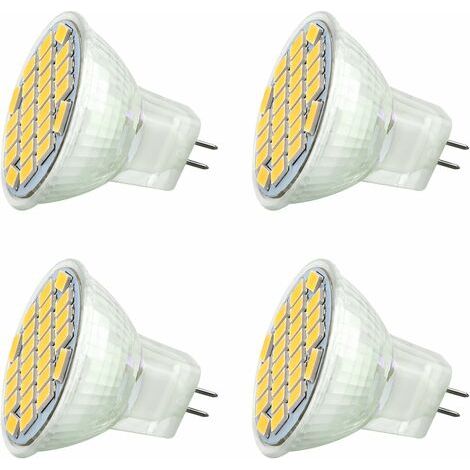 Filiyano-Spot LED encastrable MR11 GU4 12V 3W blanc chaud 3000K, 350lm, angle de diffusion de 120°, diamètre 35 mm, équivalent halogène 30W (1/5)