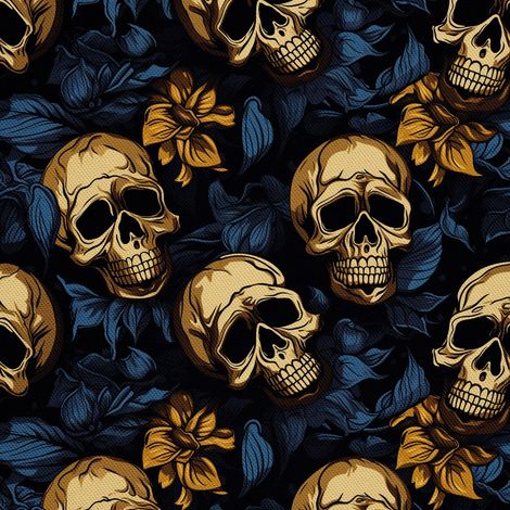 Tela Oxford decorativa para exteriores - Motivo de calavera I DX4345 (1/5)
