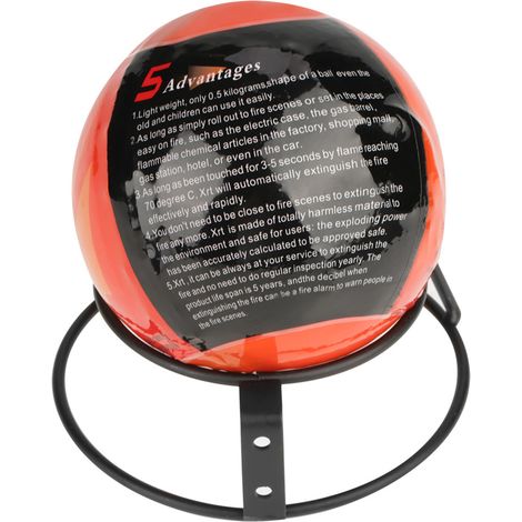 Boule extinctrice facile à lancer, outil de lutte contre l'incendie, mesure de sécurité (0,5 kg) (1/5)