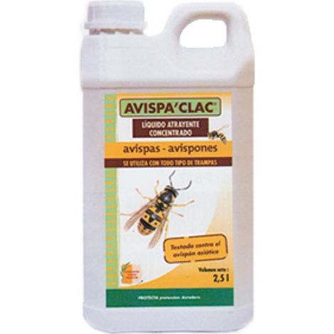 AVISPA'CLAC Bidón 2,5 L - Atrayente concentrado para avispas y avispones