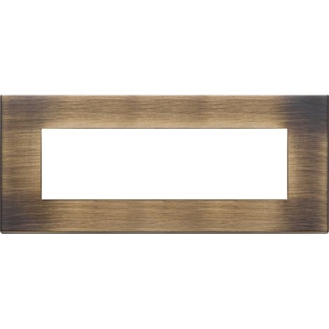 VIMAR - 22657.87 Placca 7M bronzo antico spazzolato
