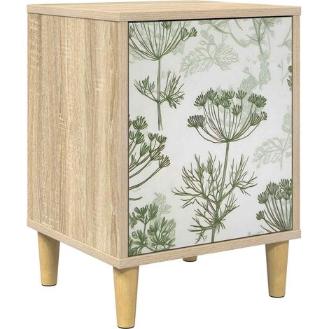 Maison Exclusive - Armadio da Notte GOTHA Rovere Sonoma 36 x 33 x 50 cm (1/5)