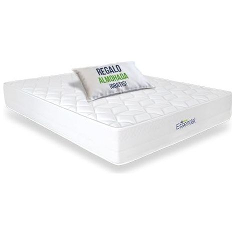 Matelas à mémoire de Forme Noyau HR Haute résilience écologique et Compact, réversible été-Hiver, Hauteur 24 cm, Oreiller (90 x 200 cm) (1/4)
