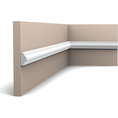 Orac – Cimaise classique PX103 – Courbes rustiques – Longueur 200 cm – Largeur 12 cm – Hauteur 2,5 cm – Pour murs arrondis