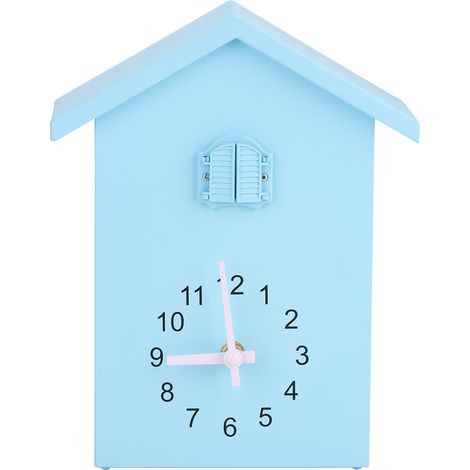 Einzigartige, wunderschöne Wanduhr mit Wecker und Pendel, verziert mit Vogelmotiv – die perfekte Dekoration für Ihr Zuhause. (1/5)