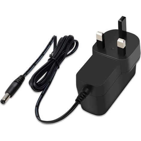 Adaptateur d'alimentation 12 V AC 100-240 V vers DC 12 V 1 A, chargeur de remplacement avec prise britannique pour bandes lumineuses LED, audio/vidéo, prise jack 2,1 mm x 5,5 mm (1/5)