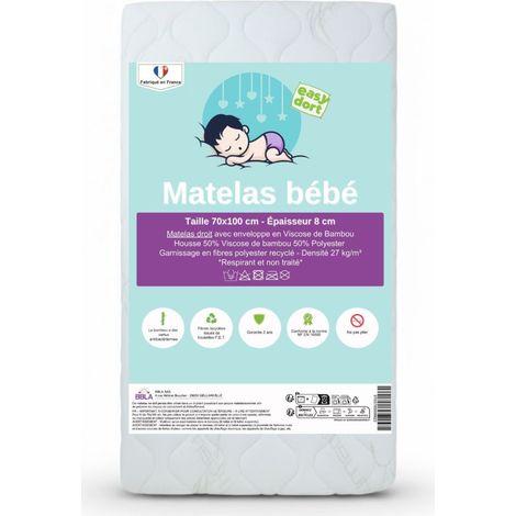 Matelas 70x100 cm Berceau Bébé ou Lit bébé (1/5)