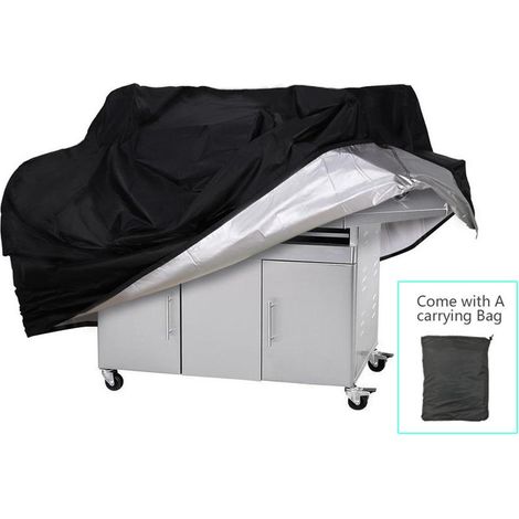 210D cylindrical barbecue cover size 4XS, 71x56cm heavy duty weatherproof grill cover (1/4)