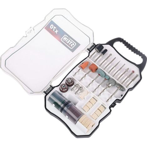 Set mit 70 STEIN-Zubehörteilen für Mini-Bohrmaschinen (1/2)