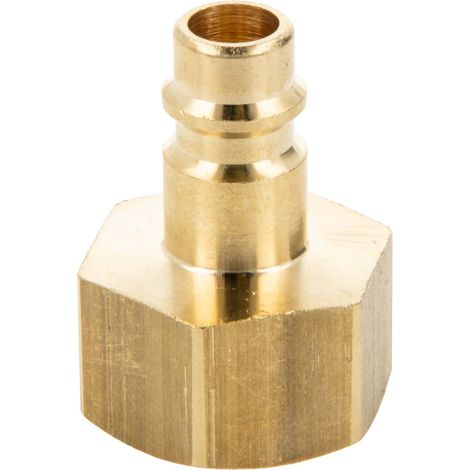 Druckluft Stecktülle NW 7,2 x G 1/2 Zoll Innengewinde, Typ 26SF, Messing blank
