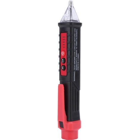 Voltage test pen, 802 high-precision test pencil, electrical voltage detector, control device, test pen, 48-1000V / 12-1000V test pencil (Black) (1/5)