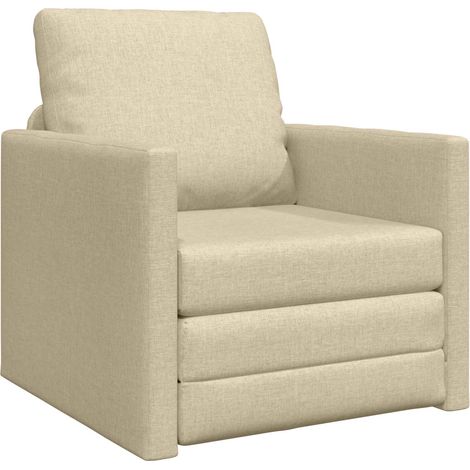 Maison Exclusive - Schlafsofa Creme 74 x 77 x 81 cm Stoff