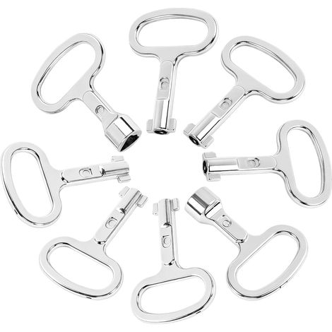 Clés d'Armoires Électriques 8 Pièces Clés Triangle Coffret Compteur Gaz Eau (1/5)