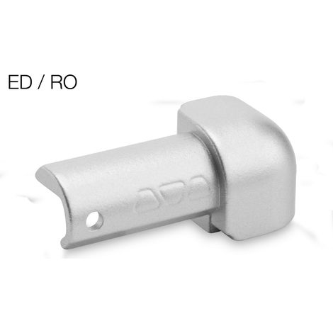 Schluter – Angle sortant 90° pour profilé RONDEC-A 100 – Aluminium anodisé mat – Hauteur 10mm – Raccord pour angle extérieur (1/2)