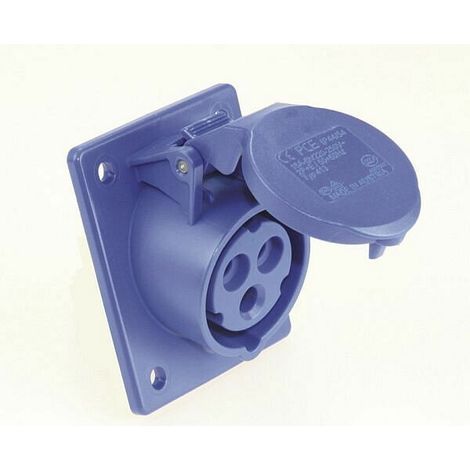 enchufe pce 413-6 16A 230V diseño inclinado IP44