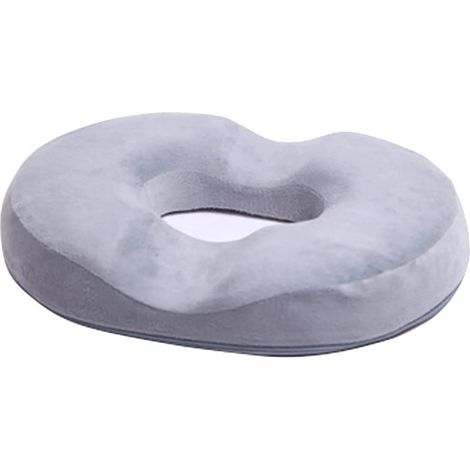 1 Coussin donut,mousse à mémoire de forme,design ergonomique,velours doux,usage domicile voiture fauteuil (1/5)