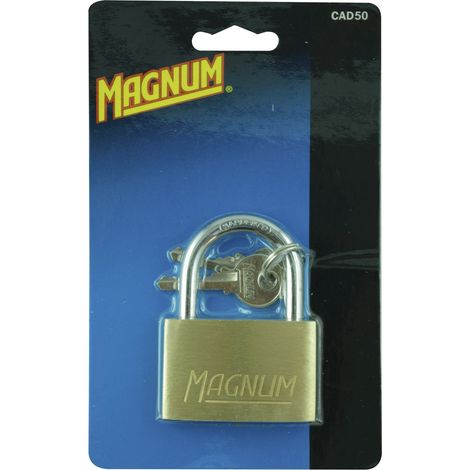 MASTER LOCK Vorhangschloss 50 CAD Magnum, Messing, Br. 50 mm, verschiedensp. SB (1/2)
