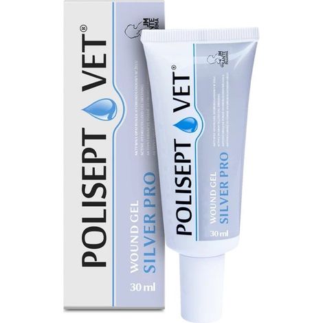 JM SANTE Polisept Vet Wound gel Silver Pro - gel dressing for dogs and cats – 30 ml