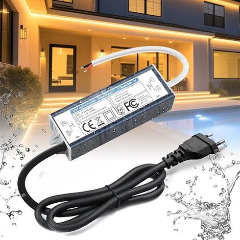Transformer 220V 12V Power Supply 36W 3A IP67 Outdoor Waterproof Adapter with Plug 220V AC to 12V DC LED Driver Continuous Transformer Power Supply Low Voltage Transfo For Ribbon (1/5)