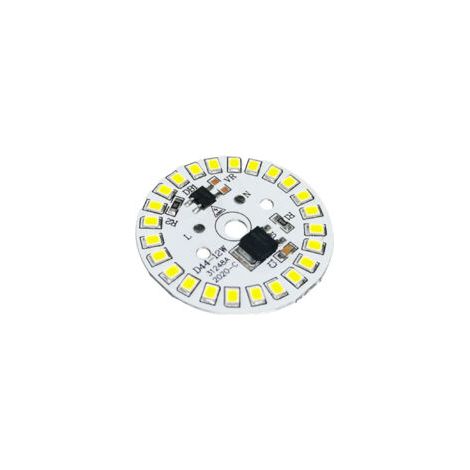 Bombilla LED COB de 7 W, 100 lúmenes, 3000-3200 K, 35 mm, 21-24 V CC, bajo consumo, compatible con proyectores y focos, luz blanca cálida de repuesto - Crezuo