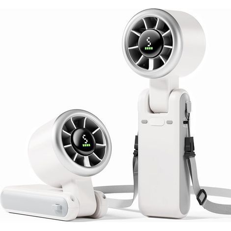 Tragbarer Kinderwagenventilator mit LED-Anzeige, wiederaufladbarer 4-stufiger Clip-Ventilator, um 360° drehbarer, flexibler Standventilator für Autositze und Kinderbetten (1/5)