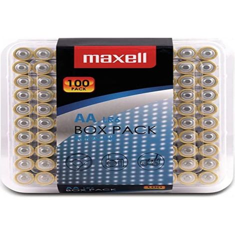 Set de 100 Piles Alcalines LR6 AA Argenté 790409 (1/5)