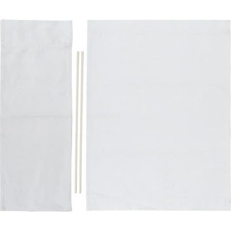 1 jeu de housse de siège de chaise de réalisateur, tissu de rechange, accessoires pour la maison et le mobilier, blanc (1/5)