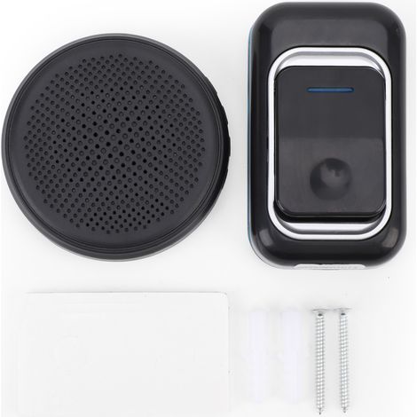 Sonnette sans fil alimentée par USB, 4 niveaux de Volume, 58 mélodies, Modes de Flash, pour Villa, maison, bureau, appartement, porte (1/5)