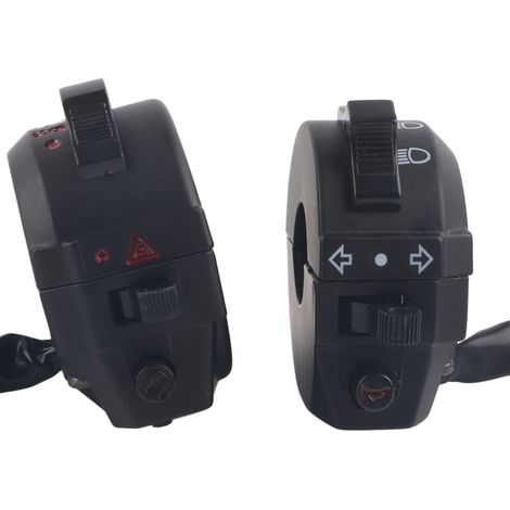 Ensemble d'interrupteur de klaxon pour moto ZJ125 CG125 125cc (2 pièces) (1/5)