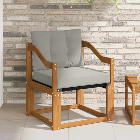 Outdoor-Sofa Massives Akazienholz und Textilene