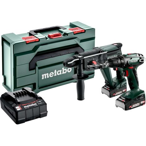 Metabo Set batterie Combo 2.3.2 18 V (685216500) BS 18 + KH 18 LTX 24 - metaBOX 165 L