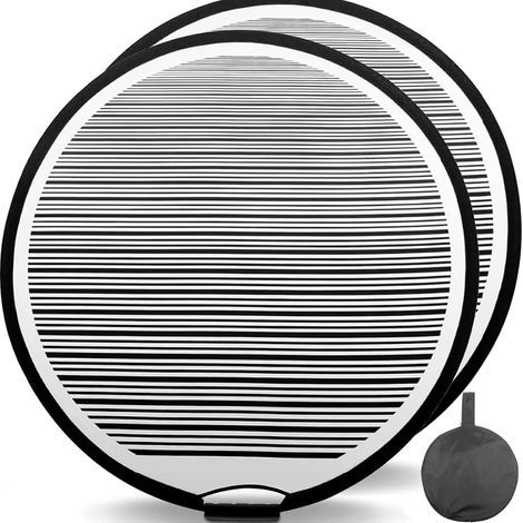 Lot de 2 Réflecteurs de Bosses 23in/60cm, avec Sac De Transport – Panneaux Réfléchissants pour Carrosserie Et Porte De Voiture – pour Vérification des Bosses Et Inspection de la Peinture (1/5)