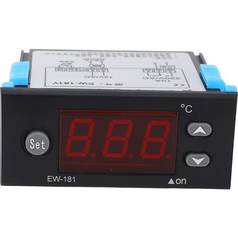 Thermostat à microprocesseur avec affichage numérique pour machine de chauffage de bassin de production de fruits de mer, 12 V CA (1/5)