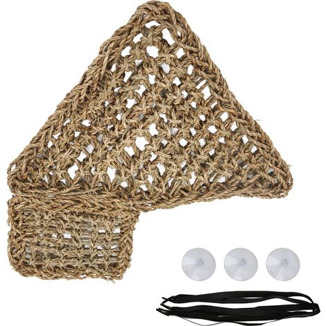 Hamac d'escalade lézard, divertissement pour animaux de compagnie, triangulaire, jonc de mer, vignes de la Jungle (1/5)
