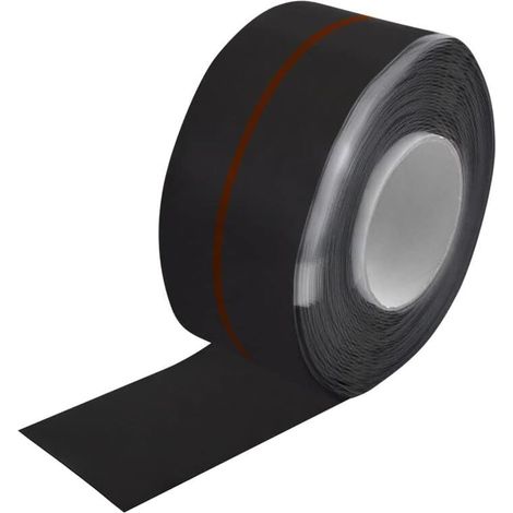 SW-Stahl 62016L Mutli-Tape pour réparations d'urgence I ruban de réparation largeur 25,4 mm I ruban silicone pour l'étanchéité I ruban isolant auto-soudant noir I ruban adhésif résistant aux UV