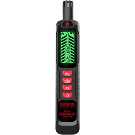 Détecteur portable fuites gaz combustibles, testeur fuites gaz naturel, analyseur concentration gaz portable, testeur gaz avec alarme sonore et lumineuse,de dyk. (1/4)