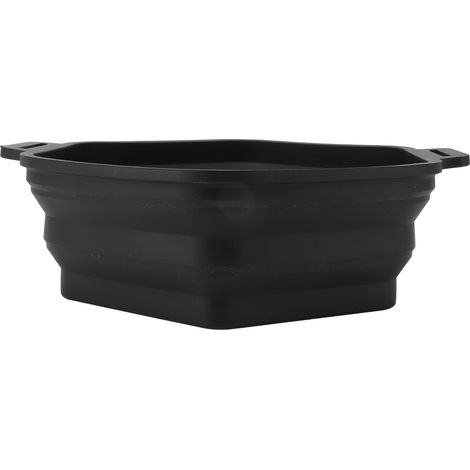 Seau de baignoire à glace en Silicone, pliable, Portable, refroidisseur d'eau suspendu, refroidissement rapide, noir (1/5)