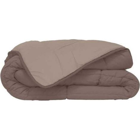 Couette légère 220x240 cm en microfibre polyester – Garnissage fibres creuses siliconées 200 g/m² – Traitement ignifugé STOPFLAM