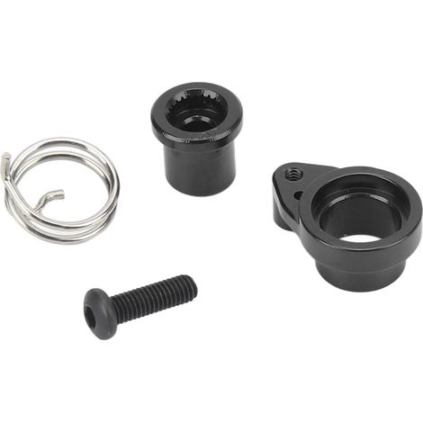 Bras de servo d'amortissement 25T en alliage d'aluminium usiné CNC, bras d'amortisseur de rechange pour voitures RC Traxxas, noir (1/5)