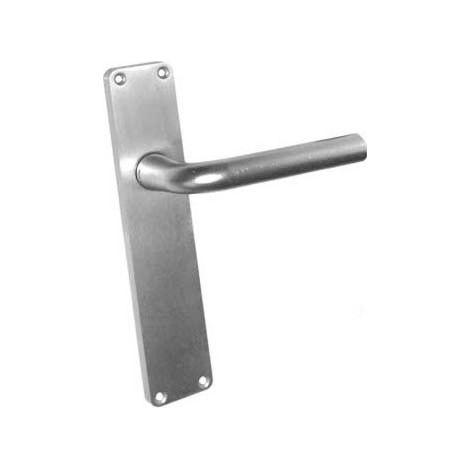 Manivela Puerta 1987/75-S-F1 Aluminio Placa Larga