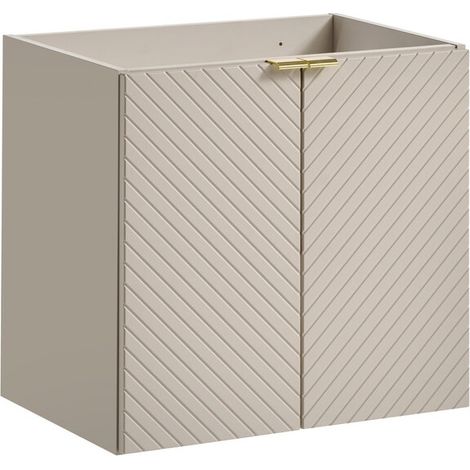Meuble suspendu sous vasque avec 2 portes VIVA CACHEMIRE 60 cm (1/5)