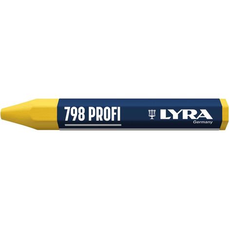 Boite de 12 craies à la cire 95 x 12 jaunes - LYRA - L4880007