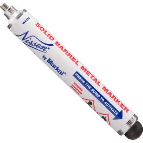 Marqueur BLANC Nissen peinture liquide et réservoir résistant - Markal