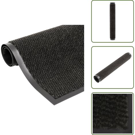 Paillasson touffeté 60x180 cm Noir - Tapis D'entrée - Paillasson Intérieur - Tapis De Porte - Matelas D'accueil - Entrée - Paillasson - Paillassons - Tapis - Tapis De Porte